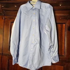 Men Blue Michael‎ kors Dress Shirt Size 16.5/34/35